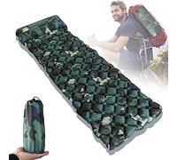 Breathablejiu Matelas Gonflable Camping, Matelas Camping 1 Place Autogonflant, Matelas Trekking avec Pompe à Pied, Matelas Randonnée Ultra Léger, 192cm × 58cm × 5cm, Couleur Camouflage Jungle