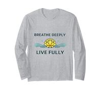 « Breathe Deeply Live Fully » - Mantra Yoga Yogis Mindfulness Manche Longue