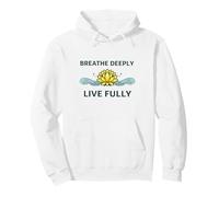 « Breathe Deeply Live Fully » - Mantra Yoga Yogis Mindfulness Sweat à Capuche