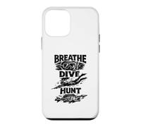 Breathe Dive Hunt Spearo Freedive Underwater Hunter Diver Coque pour iPhone 12 Mini