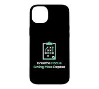 Breathe Focus Swing Miss Repeat Golfeur Coque pour iPhone 14 Plus