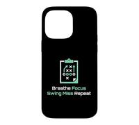 Breathe Focus Swing Miss Repeat Golfeur Coque pour iPhone 14 Pro Max