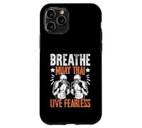 Breathe Muay Thai Live Fearless Muay Thai Coque pour iPhone 11 Pro