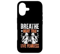 Breathe Muay Thai Live Fearless Muay Thai Coque pour iPhone 17