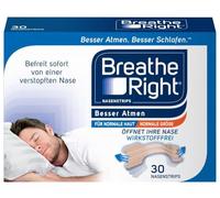 Breathe Right Bande nasale originale Small/Medium 30s | Soulage instantanément la congestion nasale | Aide à réduire les ronflements | Sans médicaments