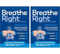 Breathe Right Bandelettes nasale Original Beiges, 30 + 30 unités