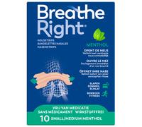 Breathe Right Bandelettes Nasales Menthol 10 Pièces