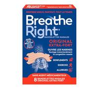 Breathe Right® Bandelettes nasales Original Extra-Fort x8 Taille unique Couleur beige