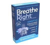 Breathe Right Bandelettes Nasales Sensitive Moyen Nez Congestionné 10 unités