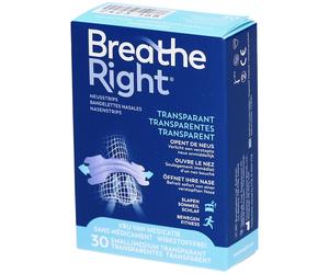 Breathe Right Bandes nasales Peau sensible - Small/Medium Pansement(S) 30 pc(s)