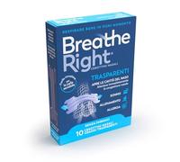 Breathe Right Cerottini Nasali Respira Bene Trasparenti Grandi, 10 cerottini