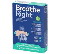 Breathe Right Menthol Bandelettes nasales Autre 10 pc(s)