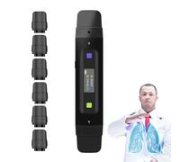 Breathinex - Inex Air Trainer, Inex Air Smart Lung Trainer with Screen Display, 3 Resistance Levels for Respiratory Exercise Improve Endurance (Black)