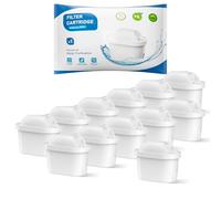 BREAUILL Lot de 12 Cartouches de Filtre à eau de Remplacement pour Brita Maxtra Pro All-in-1, Maxtra+ Plus, compatibles avec la Brita Marella, réduit les odeurs et les impuretés