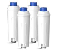 BREAUILL Lot de 4 filtres à eau pour machine à café DeLonghi DLSC002 9310926 SER3017 5513292811 - Cartouches filtrantes de rechange pour filtre à eau De'Longhi ECAM, ESAM, ETAM, EC, BC Serie
