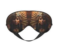 BREAUX Ancient Egypt Tribe Series Masque pour les yeux double face occultant, masque pour les yeux toute la nuit pour homme et femme