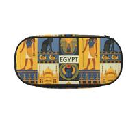 BREAUX Ancient Egypt Tribe Series Trousse à crayons, trousse de maquillage, sac de rangement robuste, convient pour le bureau ou les accessoires essentiels de voyage