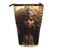 BREAUX Ancient Egypt Tribe Series Trousse télescopique pour crayons, maquillage, sac de rangement et portefeuille