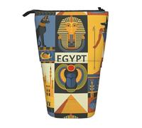 BREAUX Ancient Egypt Tribe Series Trousse télescopique pour crayons, maquillage, sac de rangement et portefeuille