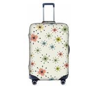 BREAUX Atomic Housse de protection pour valise à roulettes Motif étoiles, blanc, Large