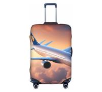 BREAUX Beautiful Sky Airplane Housse de protection pour bagages avec fermeture éclair, blanc, Large