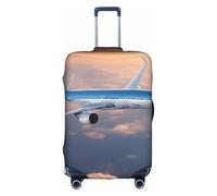 BREAUX Beautiful Sky Airplane Housse de protection pour bagages avec fermeture éclair, blanc, Medium