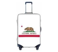 BREAUX California State Flag Print Bagages Cover Bagages Cover Bagage Cover Trolley Travel Case Protective Cover, blanc, M