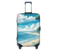 BREAUX Coquillages sur la plage impression bagage, bagage, housse de protection, valise de voyage trolley housse de protection, blanc, M