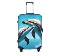 BREAUX Dauphins in Love Impression Bagages Housse de Protection Bagage Housse de Protection Valise Trolley Voyage Case Housse de Protection, blanc, XL