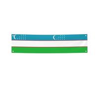 BREAUX Drapeau de la République d'Ouzbékistan Bannière imprimée pour intérieur et extérieur Bannières personnalisées