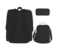 BREAUX Ensemble sac à dos de voyage imprimé drapeau de la Nouvelle-Zélande, sac à dos + boîte de rangement + sac à déjeuner