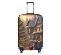 BREAUX Housse de protection pour bagage avec impression Merry Christmas, blanc, XL