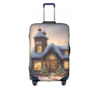 BREAUX Housse de protection pour bagage avec impression Merry Christmas, blanc, XL
