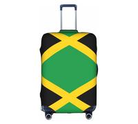 BREAUX Housse de protection pour bagages avec fermeture éclair Motif drapeau de la Jamaïque, blanc, Medium
