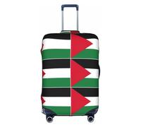 BREAUX Housse de protection pour bagages avec fermeture éclair Motif drapeau de la Palestine, blanc, Small