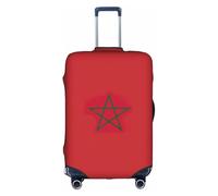 BREAUX Housse de protection pour bagages avec fermeture éclair Motif drapeau du Maroc, blanc, X-Large