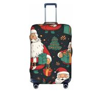 BREAUX Housse de protection pour bagages avec fermeture éclair Motif Merry Christmas, blanc, Small