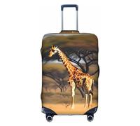 BREAUX Housse de protection pour valise à roulettes Motif girafe d'Afrique majestueux Motif double face, blanc, X-Large