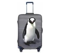BREAUX Housse de protection pour valises avec imprimé pingouin mignon, blanc, XL