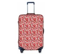 BREAUX Housses de protection pour bagages avec fermeture éclair Motif drapeau canadien, blanc, Small