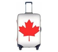 BREAUX Housses de protection pour bagages avec fermeture éclair Motif drapeau canadien, blanc, Small