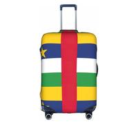 BREAUX Housses de protection pour bagages avec fermeture éclair Motif drapeau de l'Afrique centrale, blanc, Large