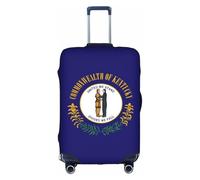 BREAUX Housses de protection pour bagages avec fermeture éclair - Motif drapeau de l'État du Kentucky, blanc, Small
