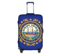 BREAUX Housses de protection pour bagages avec fermeture éclair Motif drapeau du New Hampshire, blanc, X-Large