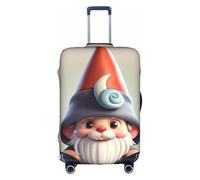 BREAUX Joli chapeau de nain imprimé bagage, housse de protection pour valise, valise de voyage à roulettes, housse de protection, blanc, S