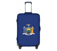 BREAUX New York State Flag Print Bagages Cover Bagages Cover Bagage Cover Trolley Travel Case Protective Cover, blanc, S