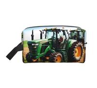 BREAUX Sac cosmétique d'organisateur de mode d'impression de tracteur de ferme, sac cosmétique d'organisateur d'accessoires de, Société Tracteur agricole, Taille unique, Entreprise tracteur agricole,