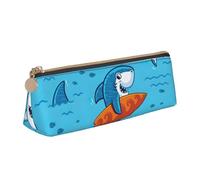BREAUX Sac de rangement triangulaire en cuir imprimé baleine sous-marine, adapté pour le voyage et le rangement de cosmétiques