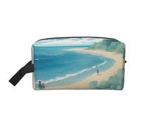 BREAUX Seashells On The Beach Sac de Rangement Cosmétique Imprimé Femme Sac de Rangement Accessoires de Voyage pour Femme Coquillages sur la Plage Taille Unique, Coquillages sur la plage, Talla única