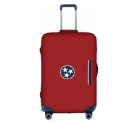 BREAUX Tennessee State Flag Print Bagages Cover Bagage Cover Case Trolley Travel Case Protective Cover, blanc, L